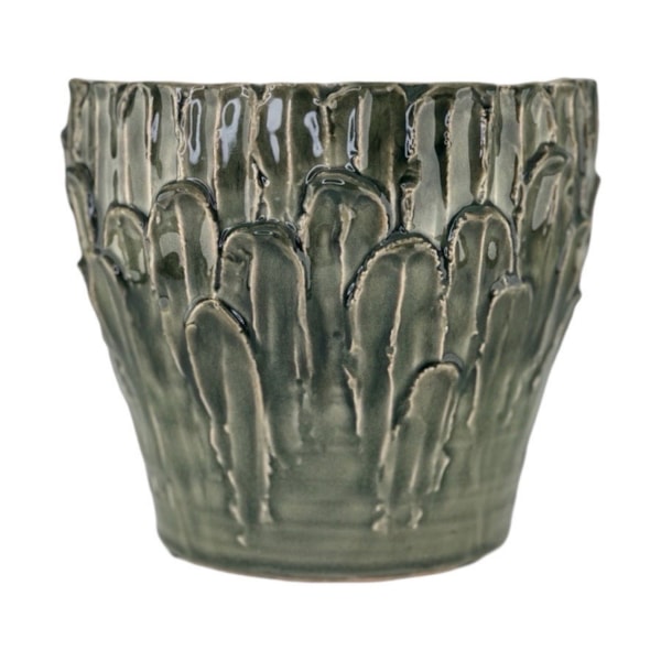 Kruka Leaf L 20x17.5cm, Grön