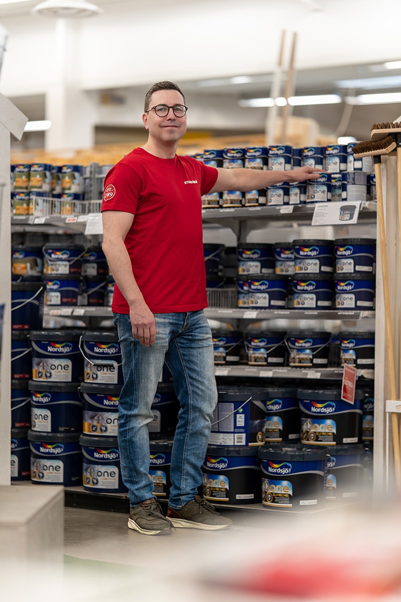 Tapetavdelningen hos Stuvbutiken