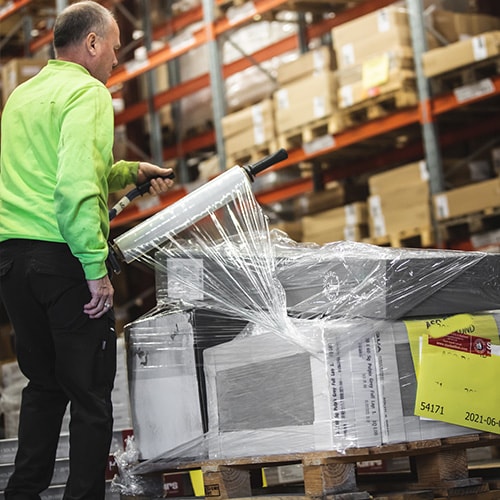 Logistik och leverans till arbetsplatsen